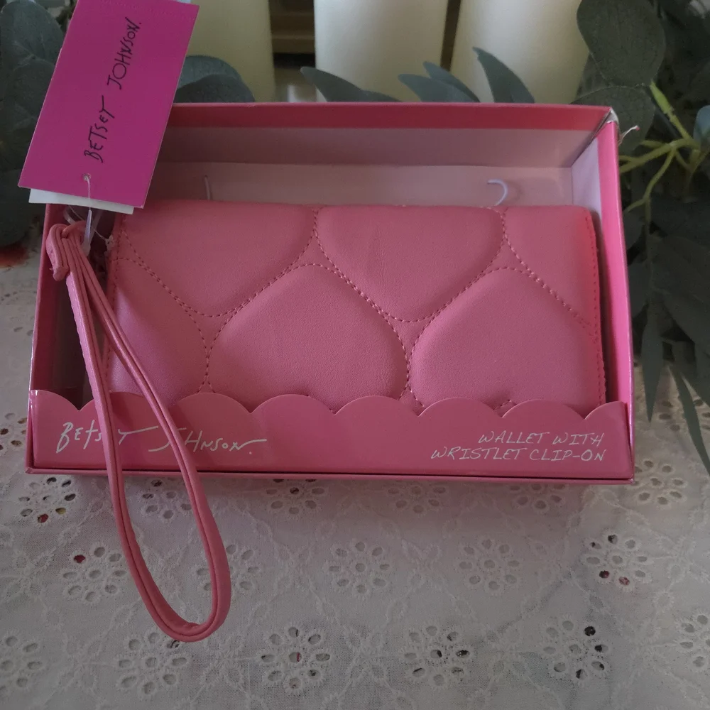 Betsey Johnson Pink Wristlet Clutch - Picture 4 of 9